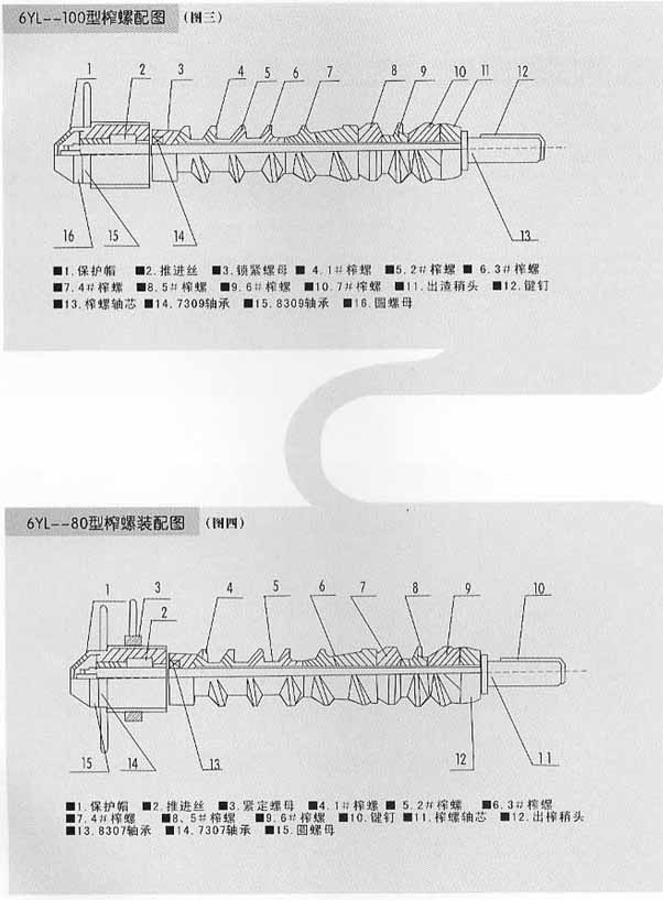 6YL-100A全自動榨油機結(jié)構(gòu)圖